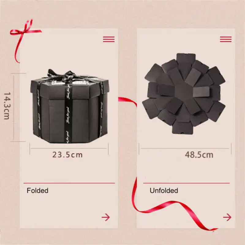 Взрывная коробка скрапбук DIY Фотоальбом юбилей креативный Взрывающийся