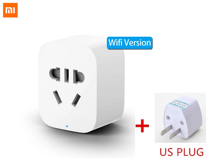 Xiaomi mijia интеллектуальная розетка Zigbee версия WiFi беспроводной пульт дистанционного управления гнездо адаптера питание таймер включения и выключения через приложение - Цвет: wifi version US plug