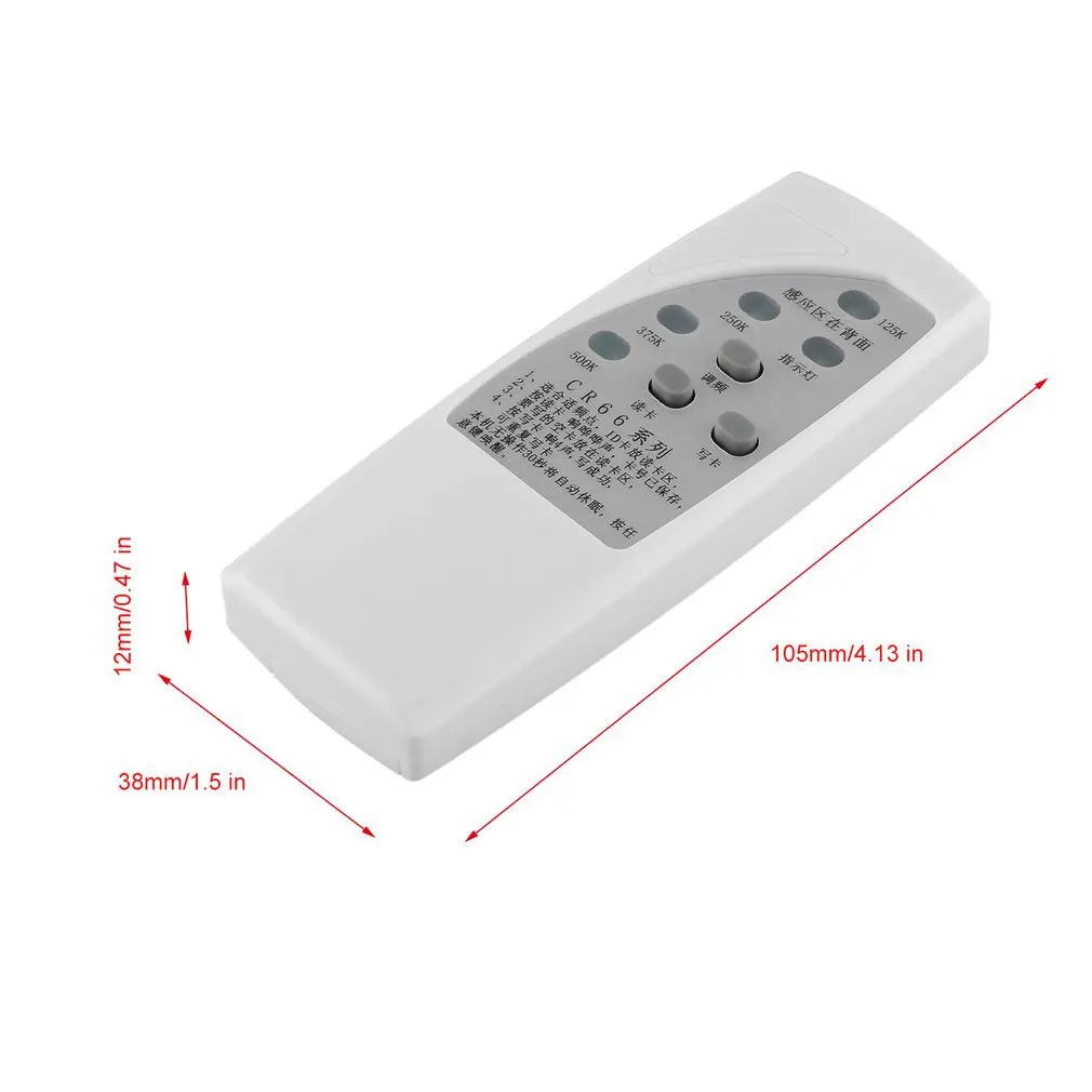 

RFID ID Card Copier 125/250/375/500khz CR66 RFID Scanner Programmer Reader Writer Duplicator with Light Indicator Sensitively