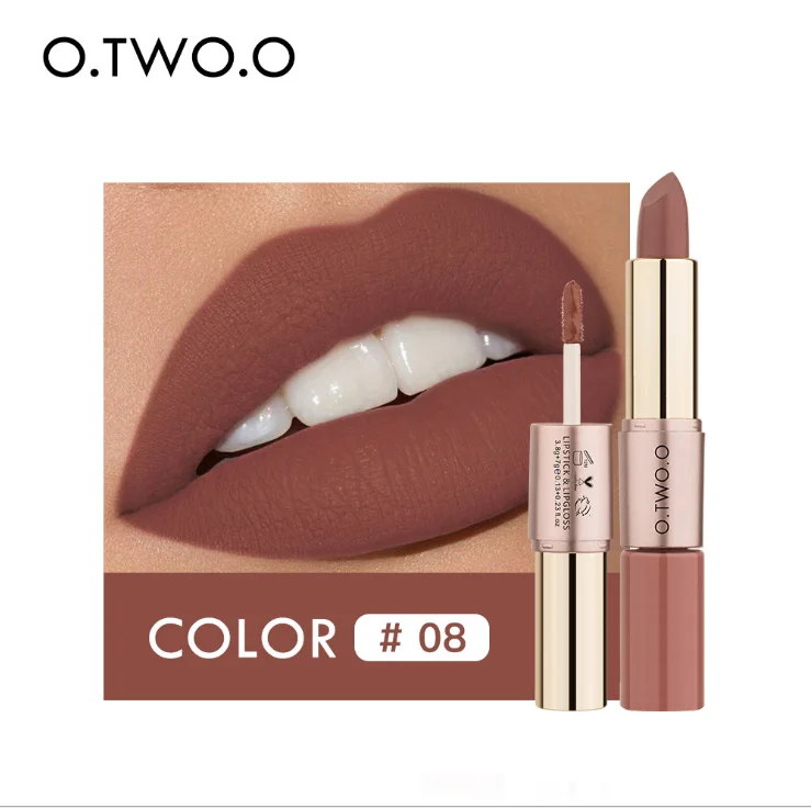 OSW Lips Makeup Lipstick Lip Gloss Long Lasting Moisture Cosmetic Lipstick Red Lip Matte Lipstick Waterpro