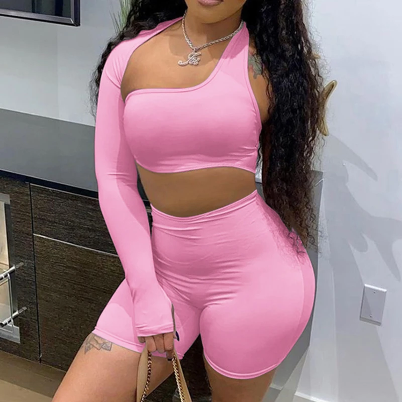 

Комплект из 2 предметов летние велосипедные шорты с коротким рукавом без воротника повседневные велосипедные шорты для бега женская сексуа...