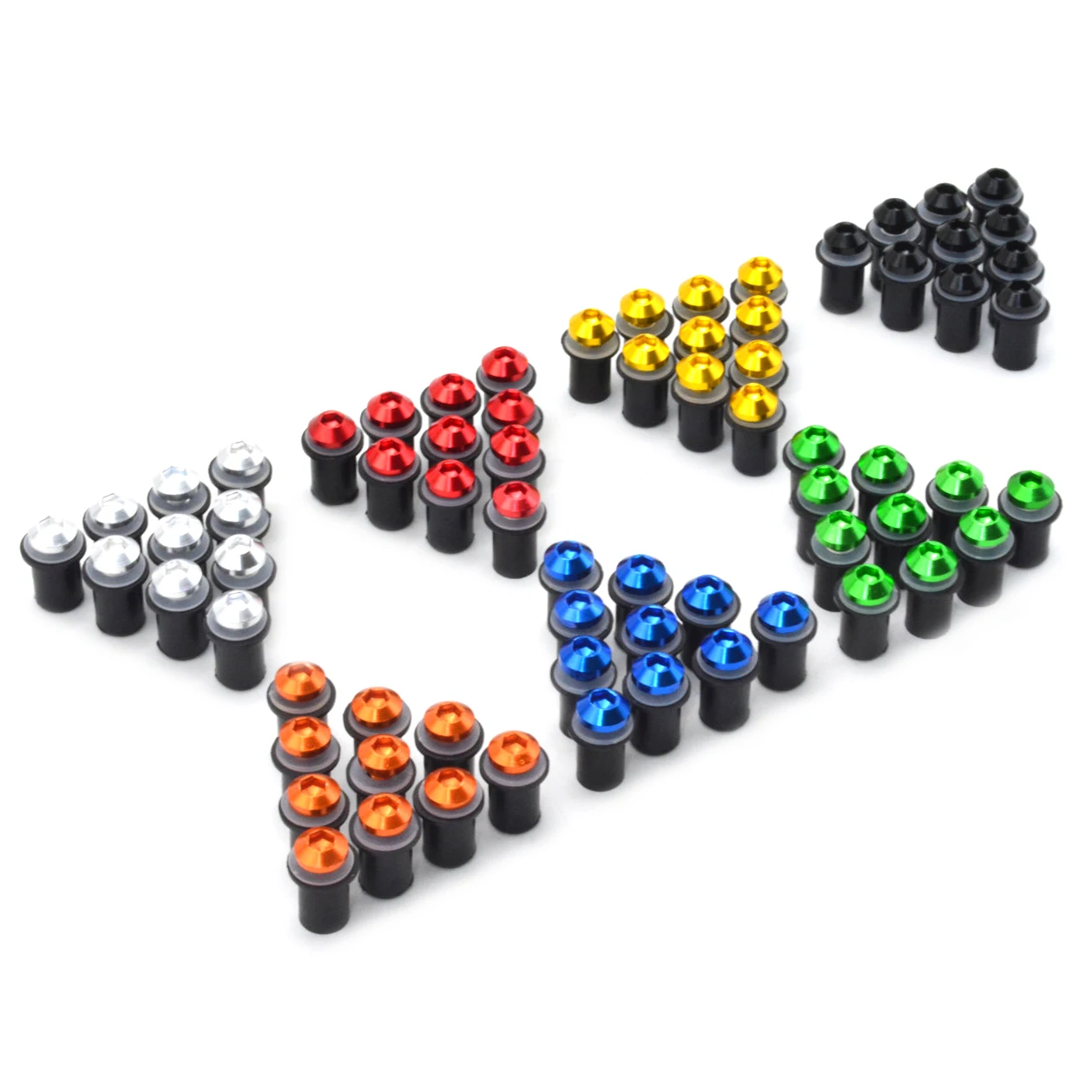 Винты для ветрового стекла мотоцикла винты 10 шт. 5 мм Комплект алюминиевых винтов