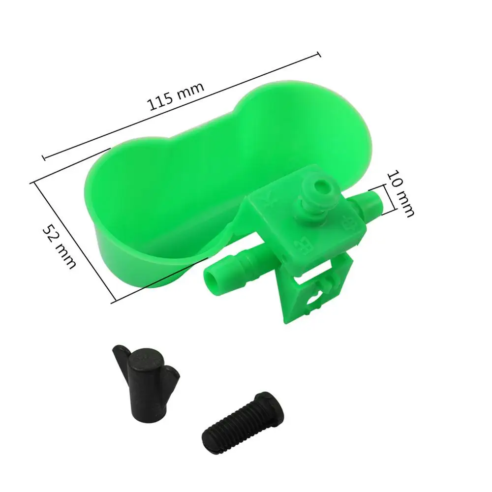 5 комплектов зеленая питьевая вода для перепелок двойная чаша воды с птицей и