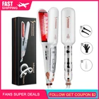 Инфракрасный паровой выпрямитель для волос Magicfly 2 в 1 Профессиональный паровой инфракрасный утюжок для выпрямления волос с 2 дюймовыми широкими керамическими нагревательная пластина