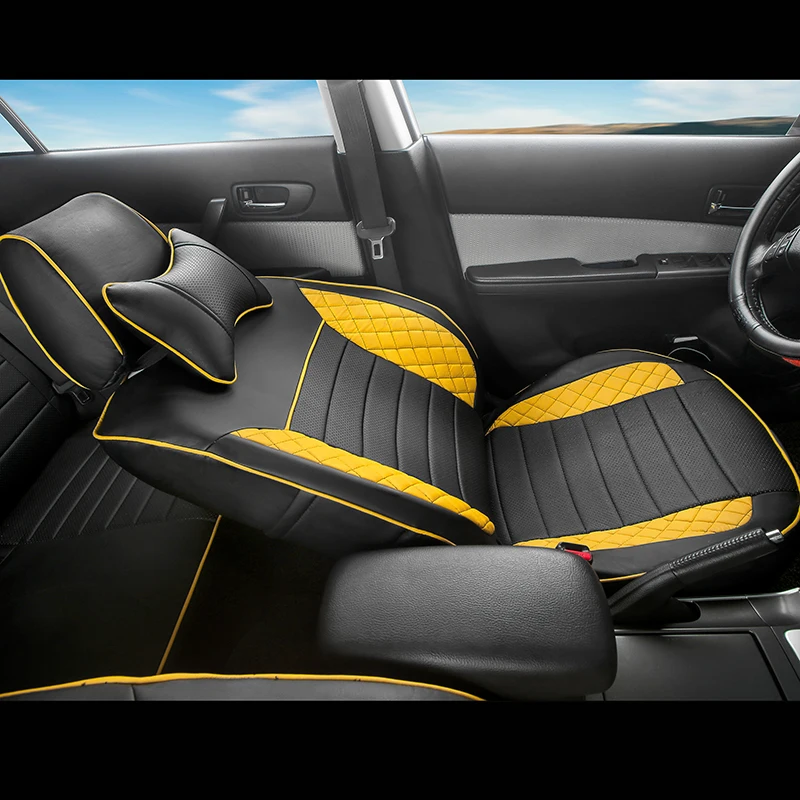 AutoDecorun Автомобильные Кожаные чехлы на сиденья для Ford Focus 3 Наборы чехлов