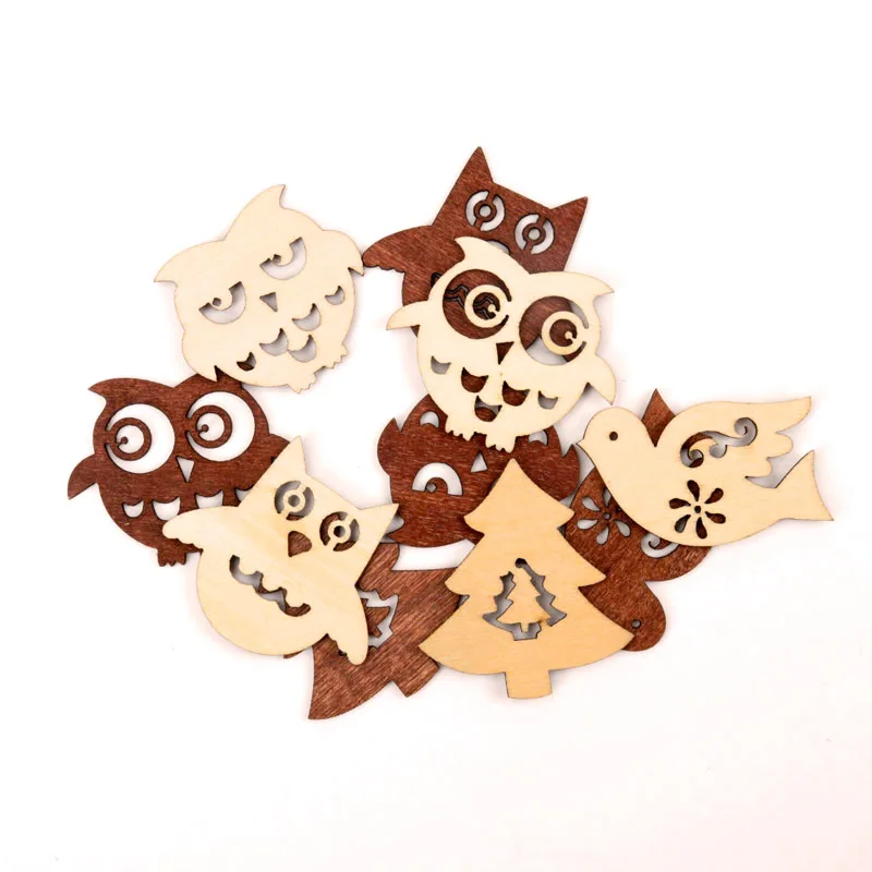 10 шт. деревянные аксессуары для скрапбукинга 45 мм|Поделки из дерева| |