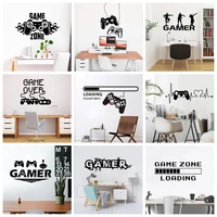 new gamer vinyl wall sticker for game room decor for kids room decoration bedroom decor door stickers removable mural poster