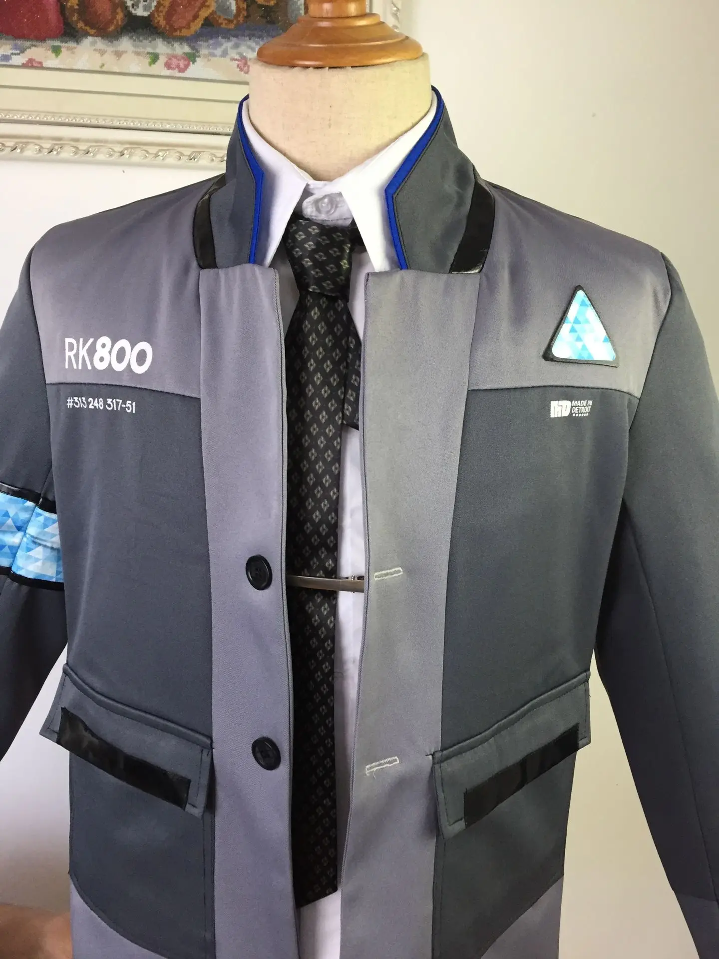 Детройт стать человеком Косплей костюмы Коннор костюм Хэллоуин Вечеринка