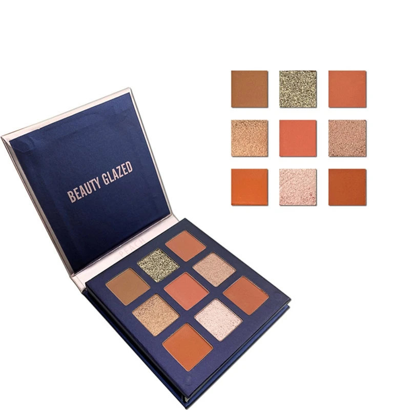 Тени Beauty Glazed матовые водостойкие для век Палетка теней с размазывающимся блеском