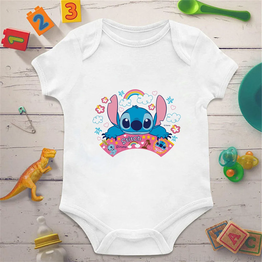 

Новый летний детский комбинезон Боди унисекс кавайная футболка с коротким рукавом и мультяшным рисунком повседневная детская одежда хлопк...