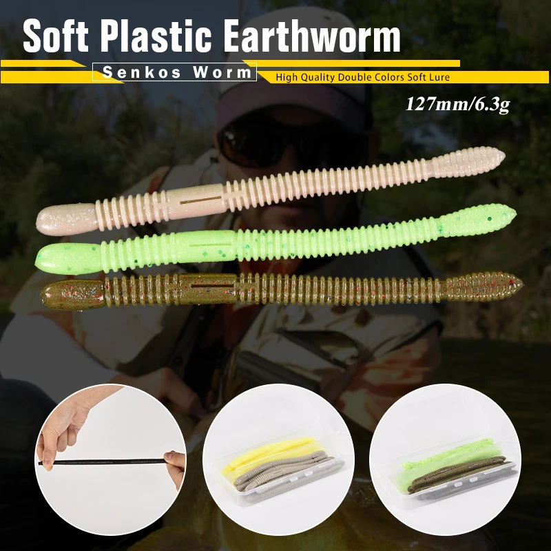 Оригинальный Oddfisher течет лапша змея 10 шт./лот рыболовные воблеры силиконовые