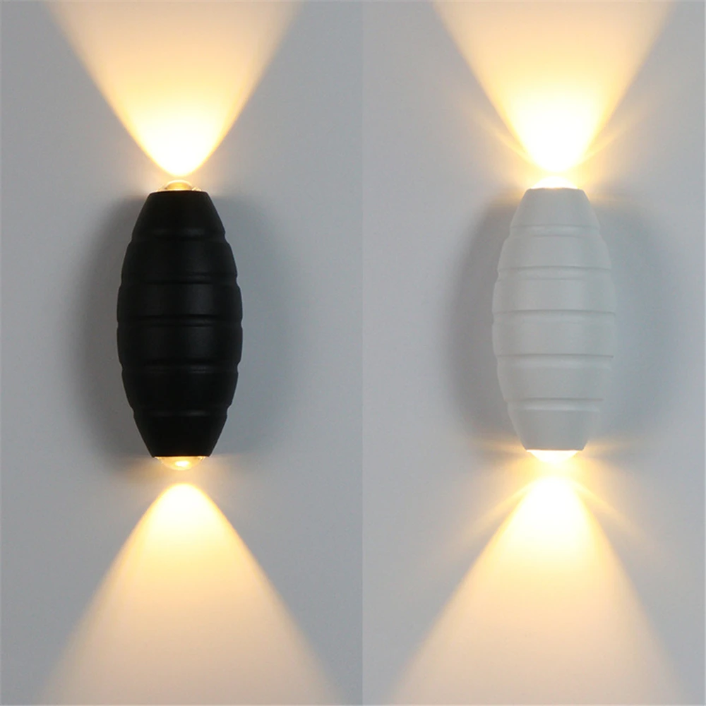 Настенный светильник для помещений и улицы алюминиевое бра крыльца сада