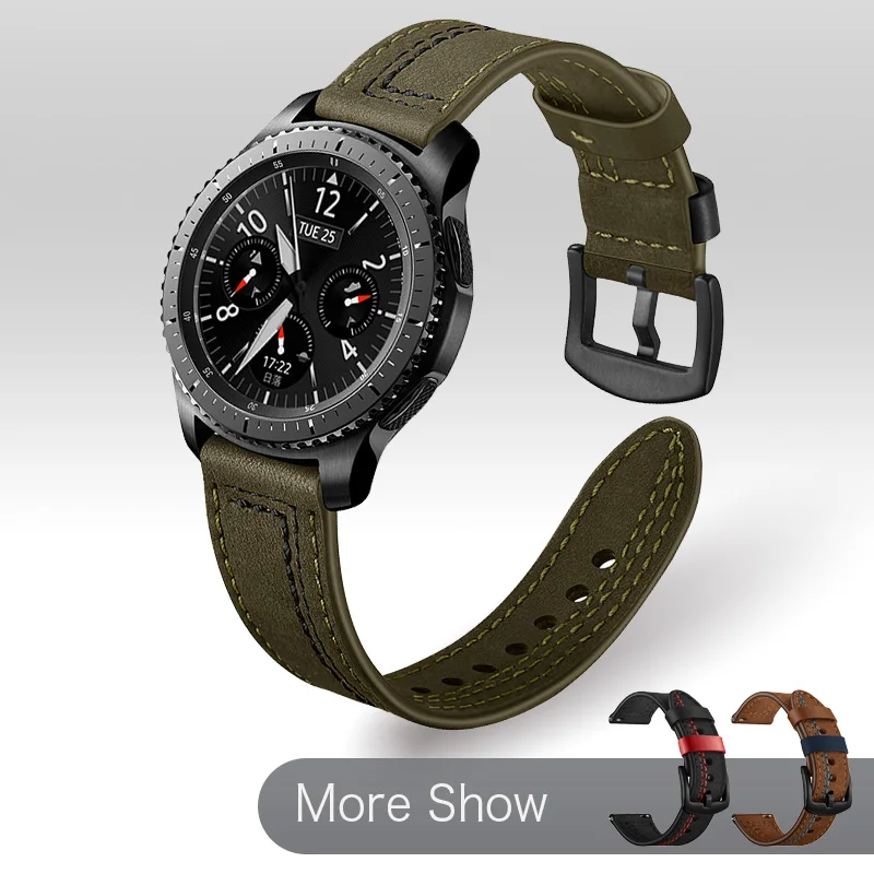 Ремешок для часов Samsung Galaxy Watch 3 45 мм 46 Gear S3 универсальный браслет Huawei GT2 Honor Magic