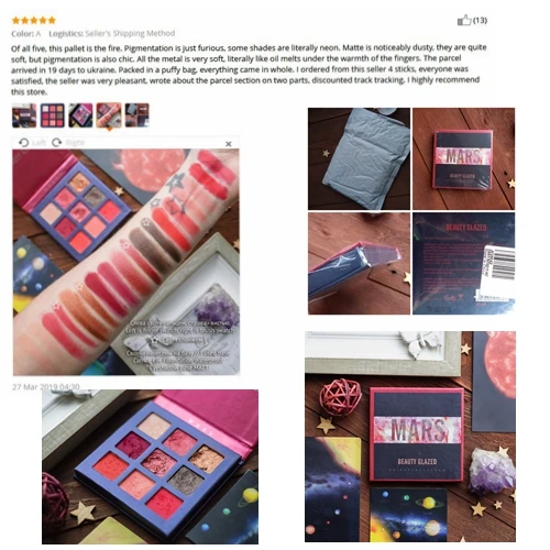 9 стиль палитра теней для век видов цветов псевдо блестки матовые тени стойкий