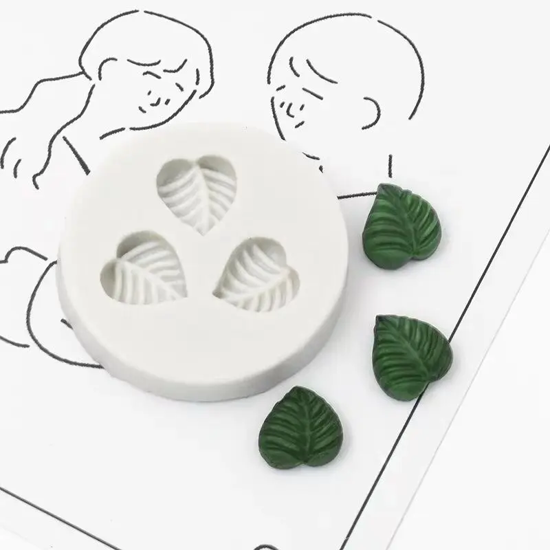 1 шт. маленькие силиконовые формы для выпечки в виде листиков пищевого силикона