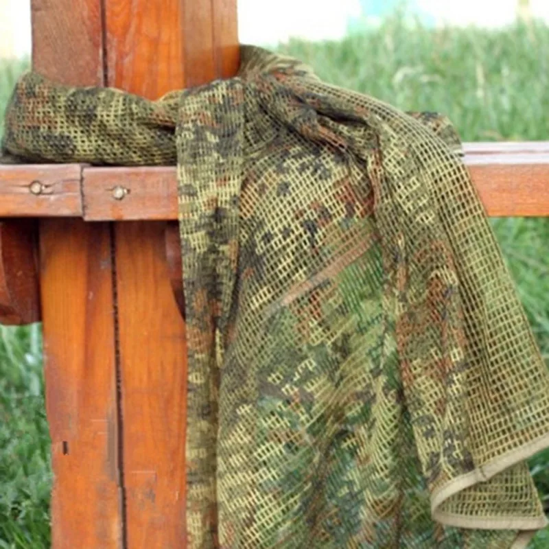 Военный Камуфляжный Тактический сетчатый шарф снайперский лицевой вуаль для