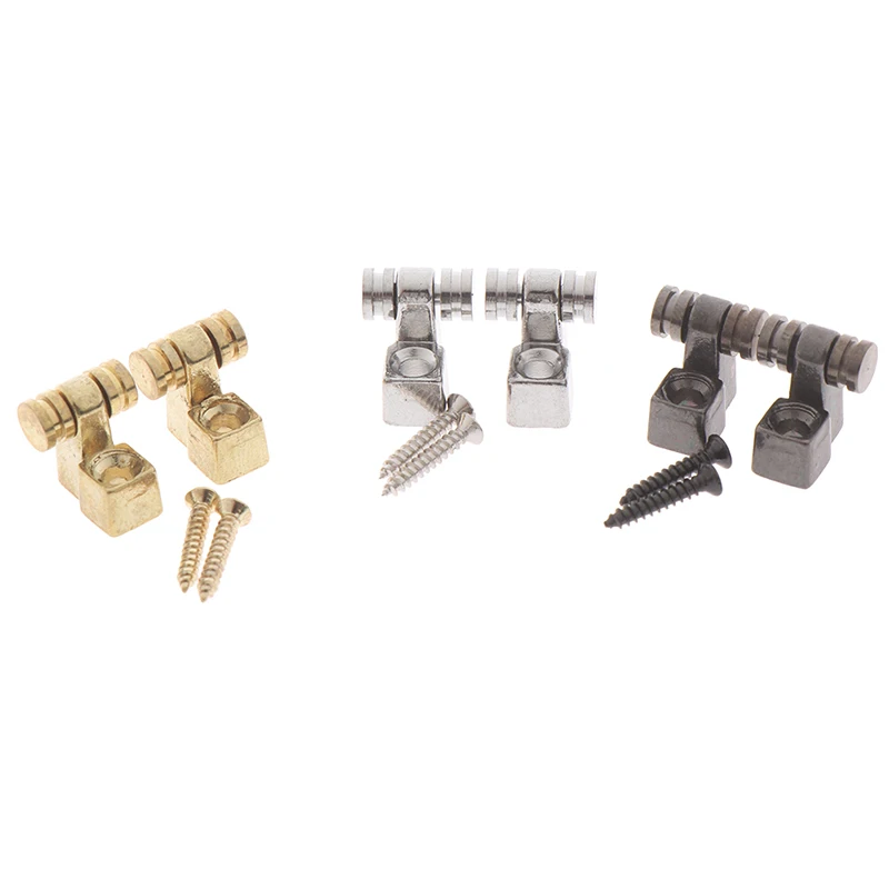 2pcs legierung elektrische gitarren roller string bäume retainer montage baum führer elektrische gitarre teile ersatz zubehör free glob