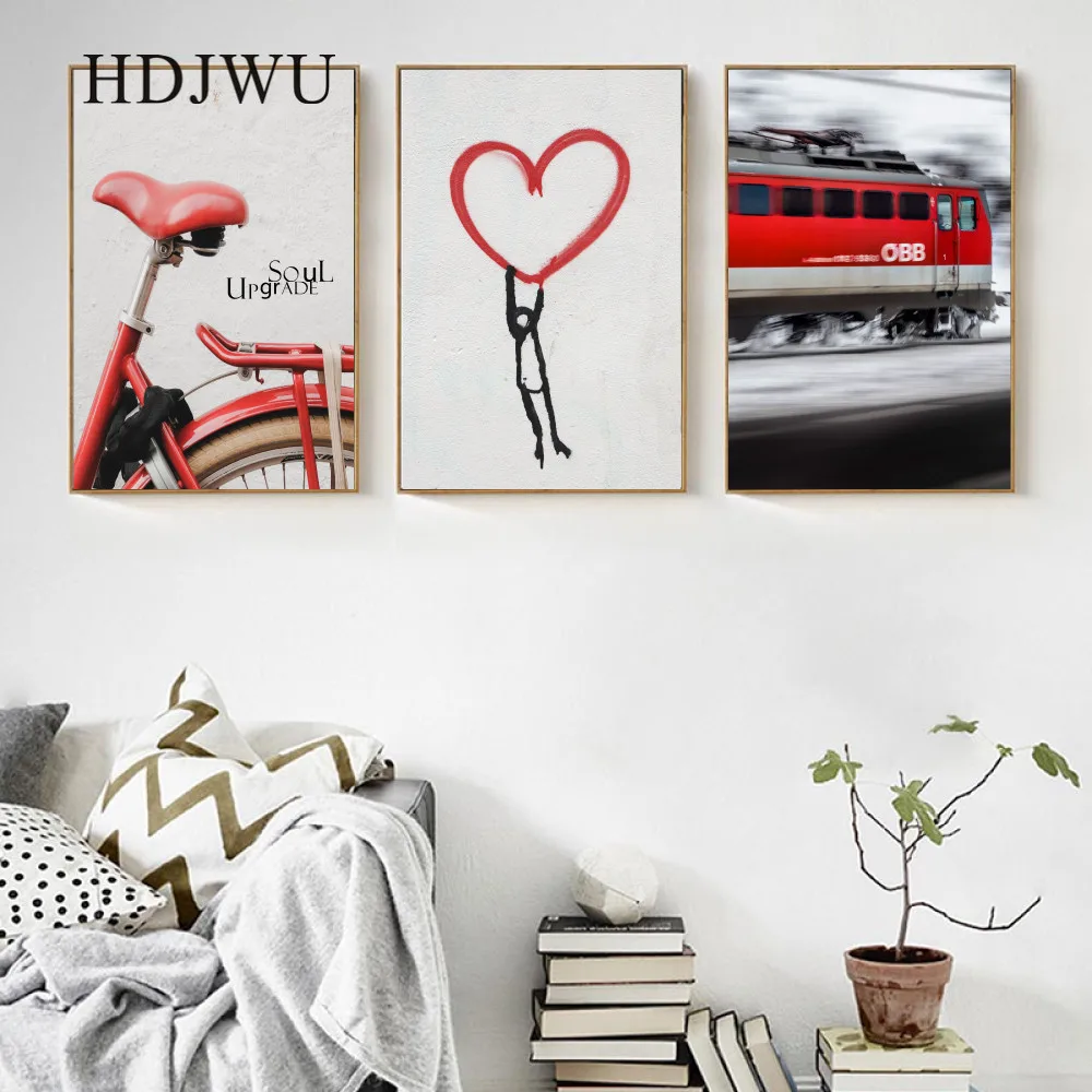 Скандинавский простой художественный домашний холст настенная живопись ретро