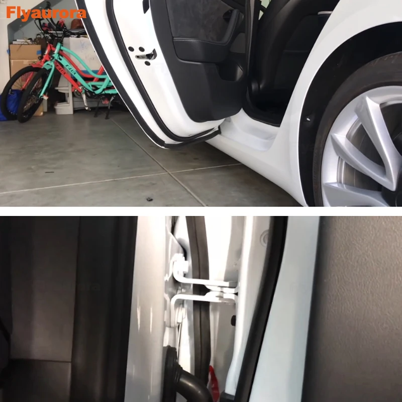 Для Tesla модель 3 Звукоизоляционная защита от ветра шумоподавление Автомобильный багажник крышка двигателя Обшивка двери кромочная фреза резиновая уплотнительная прокладка