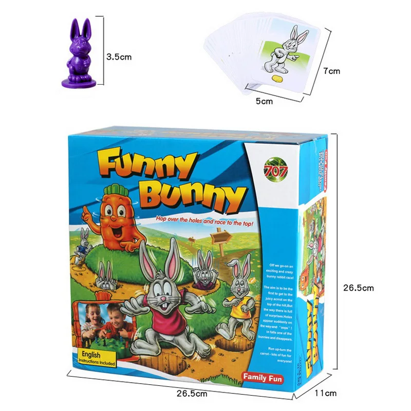 

Bunny Cross Country Board Game Defend the Carrot Trap Adventure Checkers Parent-child Interactive Game Chess