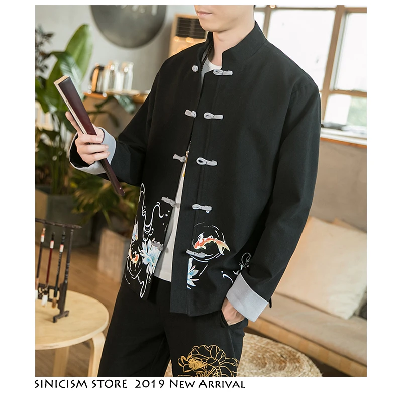 Sinicism Store мужские осенние куртки с пряжкой 2020 Мужской винтажный уличный