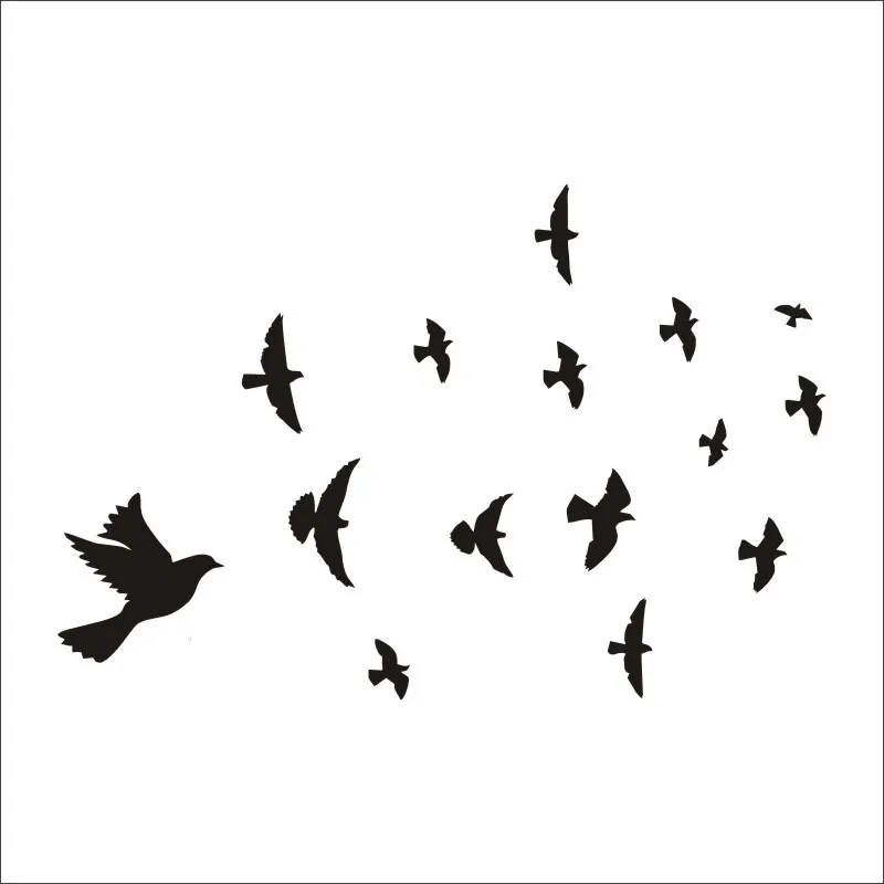 

Bird Home Living Room Bedroom Decoration Wall Sticker Wallpaper