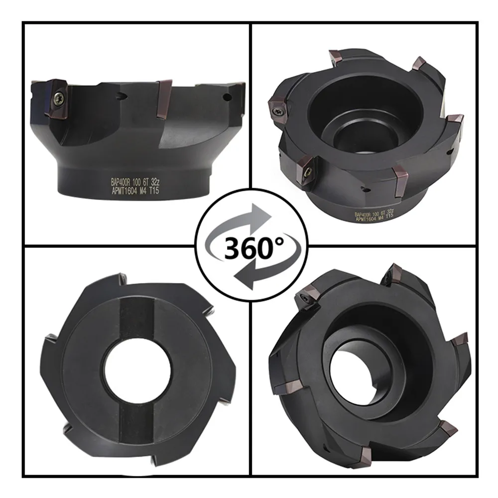 

BAP400R100-32-6T carbide insert tight milling slab face milling cutter