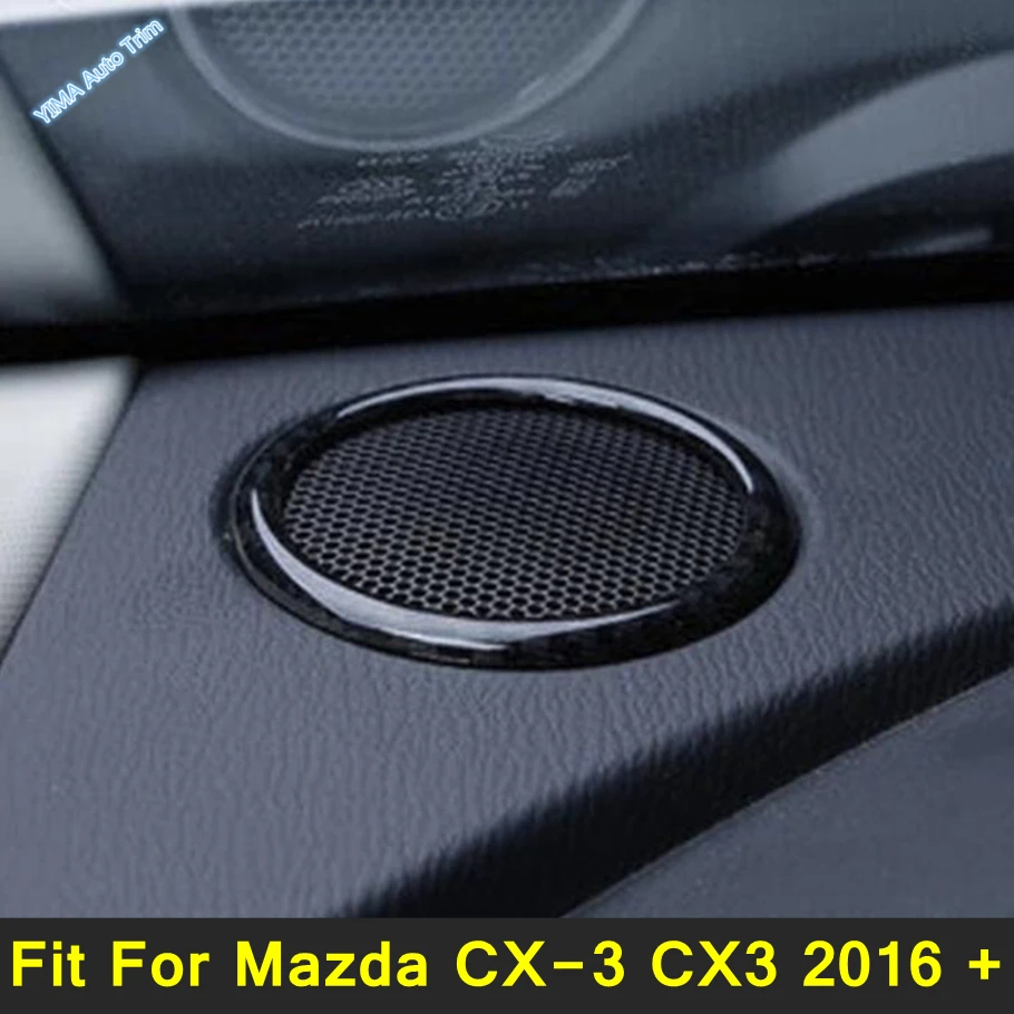 

Lapetus Auto Styling Dashboard Stereo Speaker Audio Loudspeaker Frame Cover Trim 2 Pcs Fit For Mazda CX-3 CX3 2016 - 2021 ABS