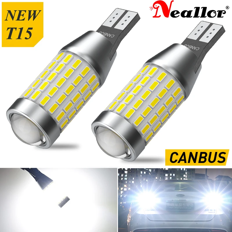 

A pack W16W T15 LED Canbus Bulbs Error Free LED Backup Lights 921 912 W16W LED Bulbs Car Reversing Lamp Xenon White For Audi