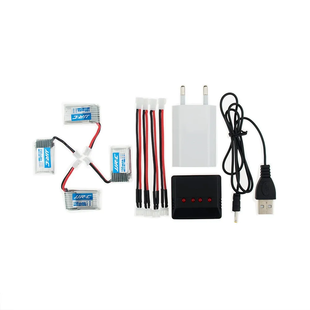 4 шт 150mAh 3 7 V li po батарея и x4 USB EU вилка зарядное устройство Furibee F36 E010 JJRC H36 RC Quadcopter
