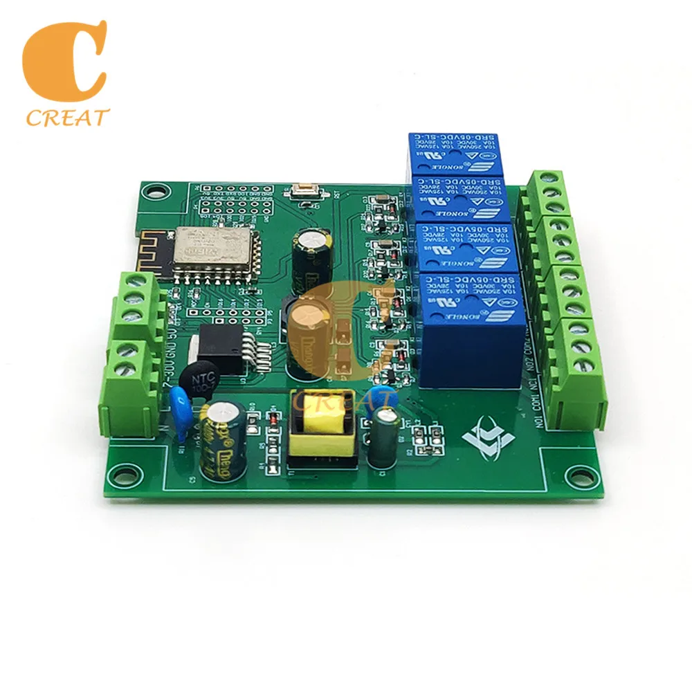 1/2/3 5-канальный ESP8266 беспроводной релейный модуль Wi-Fi умная плата ESP ESP-12F 5 В/7-28 В/5-80