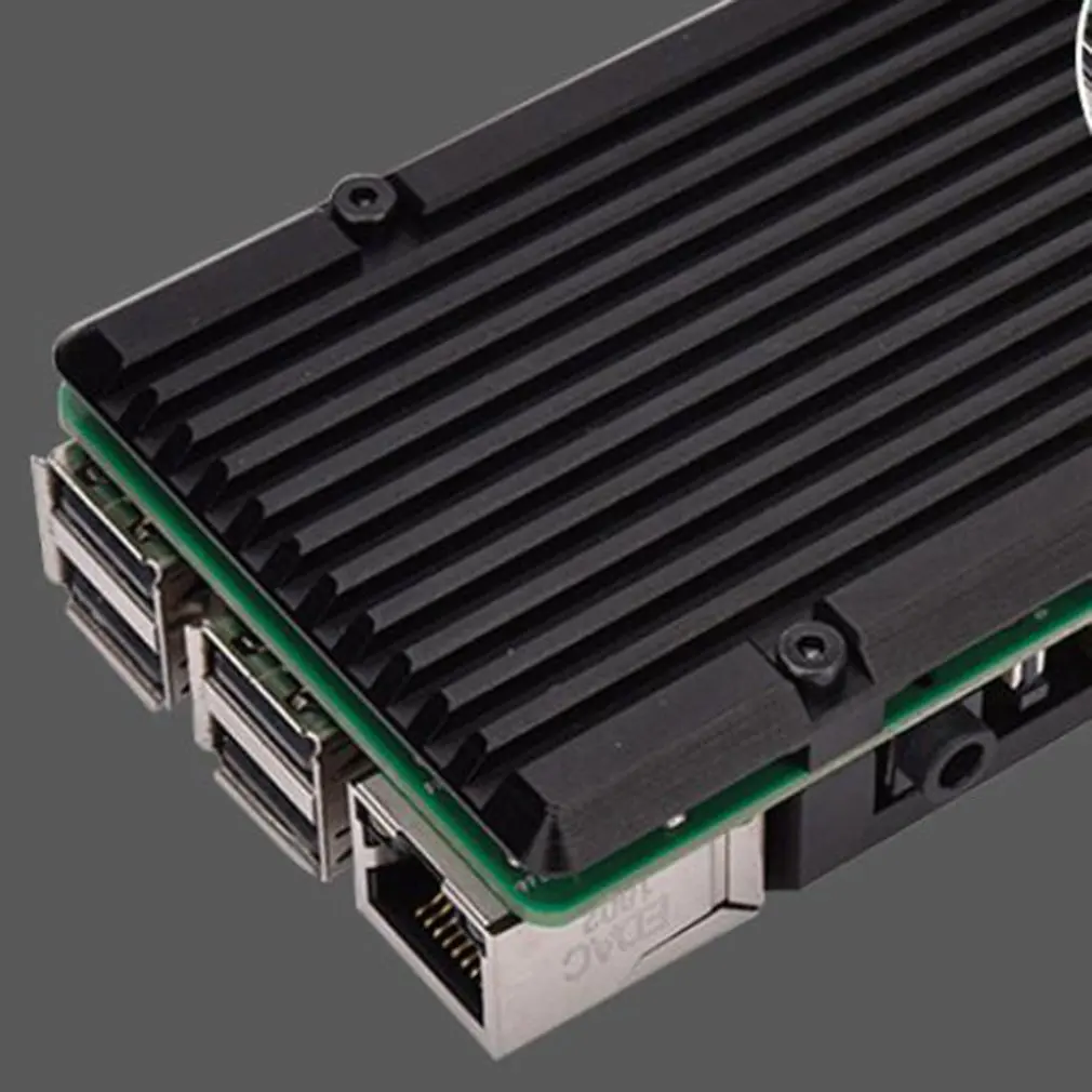 Для Raspberry Pi 3 алюминиевый чехол запасные части металлический корпус черный для RPI