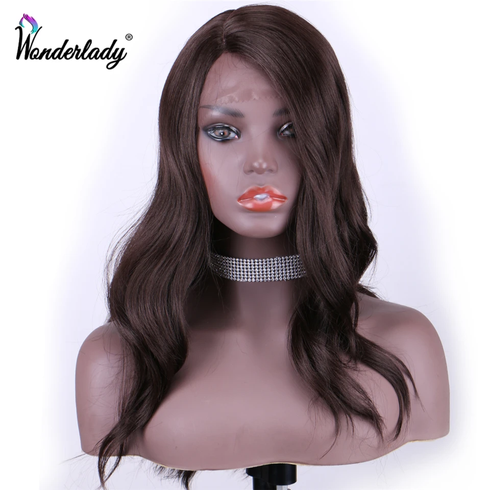 Синтетический парик WonderLady #4 коричневый синий розовый черный с волнистым
