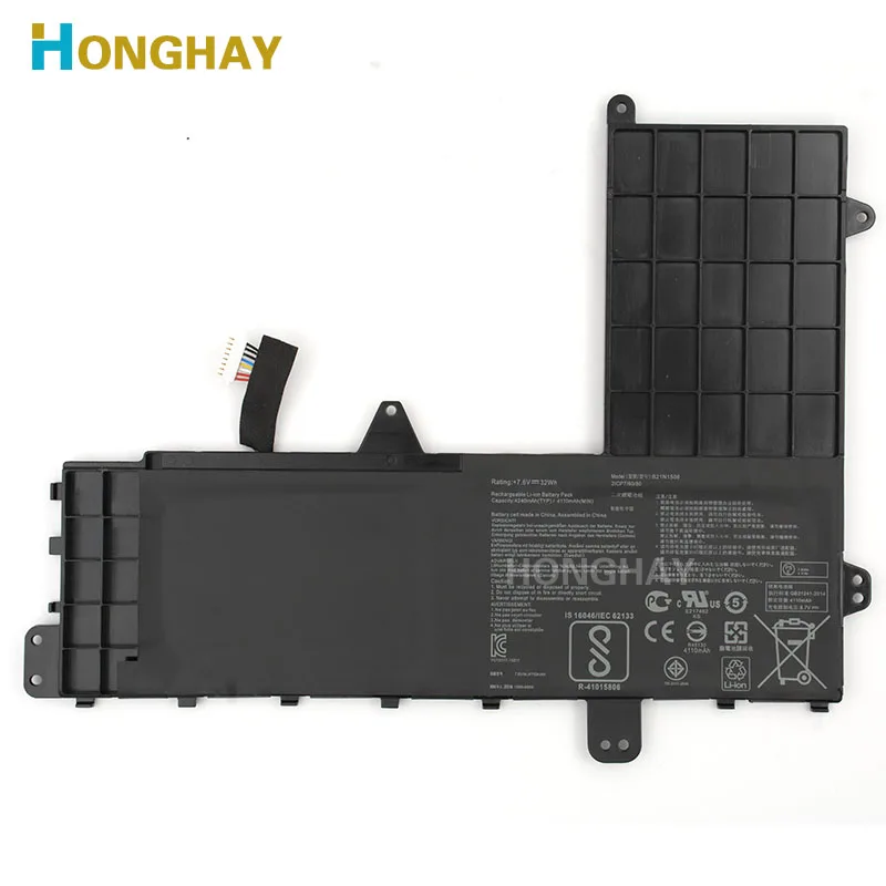 HONGHAY B21N1506 Аккумулятор для ноутбука ASUS EeeBook E502M E502MA E502MS E502SA дляvivobook E502NA 7 6 V