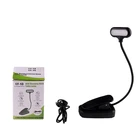 Перезаряжаемый светильник для чтения в кроватке, защита глаз, светодиодный светильник с зажимом, светильник для книги, светильник для чтения