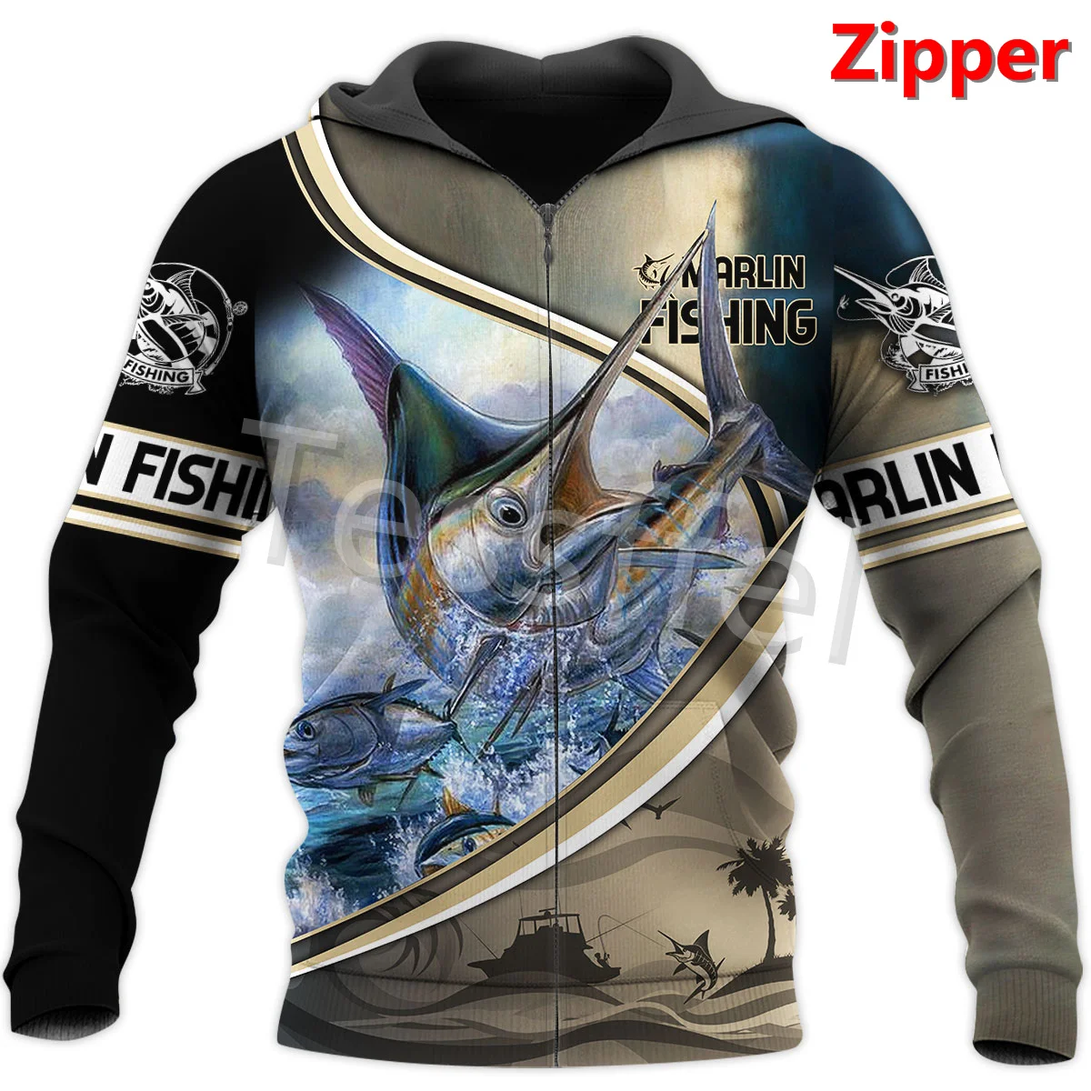 

Tessffel 3D Printed Beautiful Mralin Fishing Animal New Fashion Men's Sweatshirt Harajuku Zip Hoodies Unisex Pullover Style-2