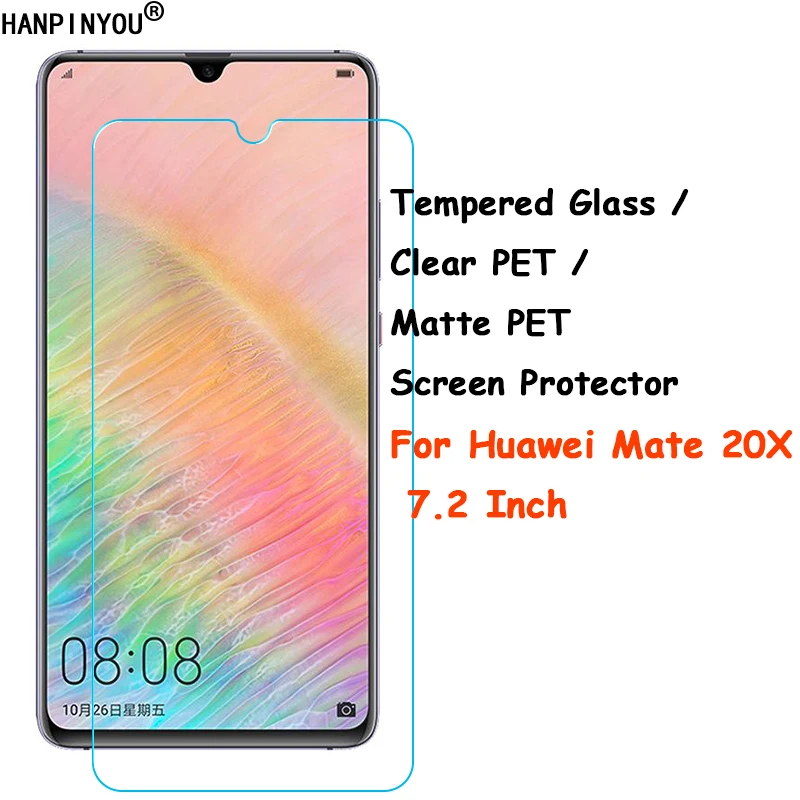 

Закаленное стекло/прозрачное ПЭТ/матовое ПЭТ-защитная пленка для переднего экрана, защитная пленка для Huawei Mate 20 Mate20 X 20X 7,2 дюйма