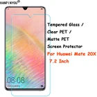 Закаленное стеклопрозрачное ПЭТматовое ПЭТ-защитная пленка для переднего экрана, защитная пленка для Huawei Mate 20 Mate20 X 20X 7,2 дюйма