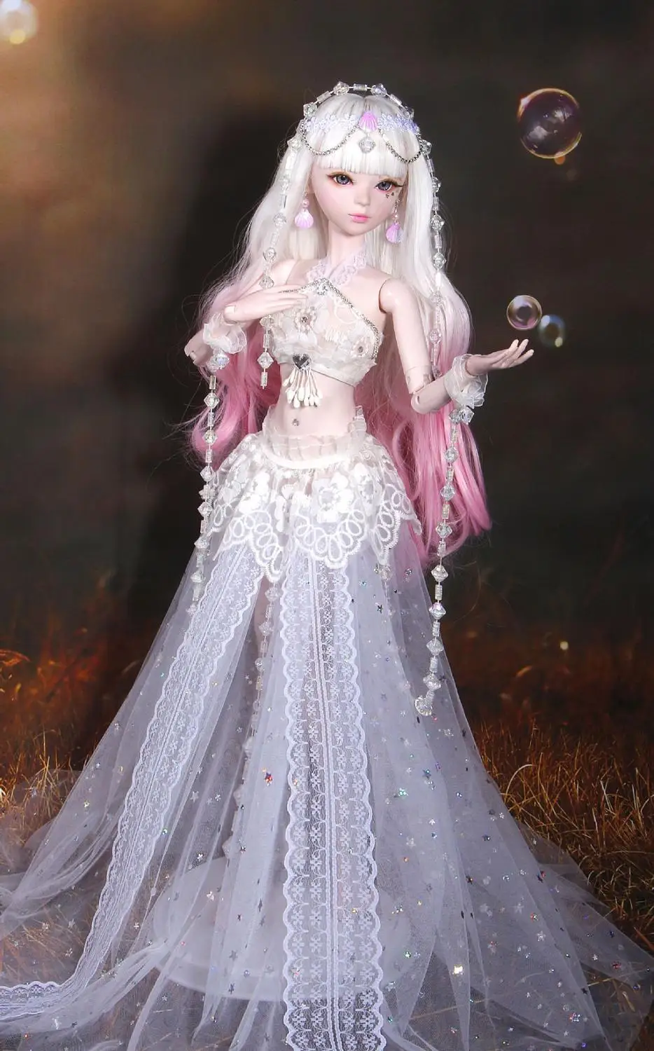 NEW 1/3 BJD Doll 56cm adult sex female Plastic joint moveable doll includes the doll clothes and shoes pink hair