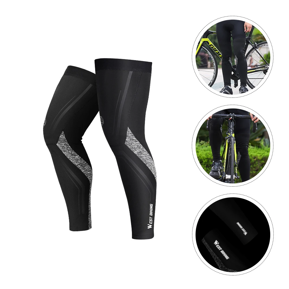 

1 Pair Leg Sleeve Thermal Unisex Windproof Warm Winter Knee Sleeve Leg Sleeve Leg Cover For Running Cycling
