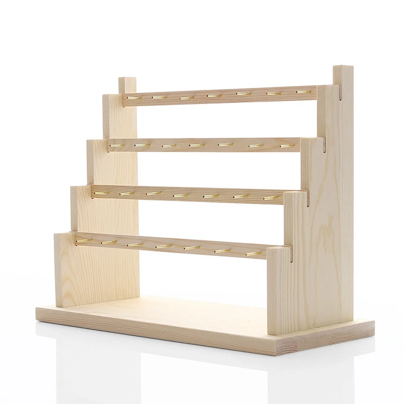 

Solid Wood Ear Storage Jewelry Rack Hanging Ear Clip Earrings Shelf Necklace Bracelet Jewelry Display Stand Props