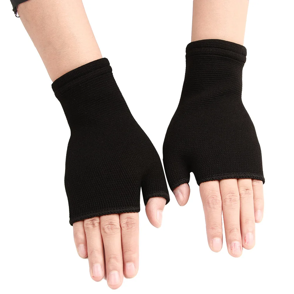 1 пара милых эластичных перчаток для ладони поддержка запястья рук артрита |