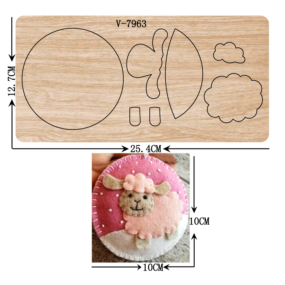 

New Sheep pendant wooden dies cutting dies for scrapbooking Multiple sizes V-7963