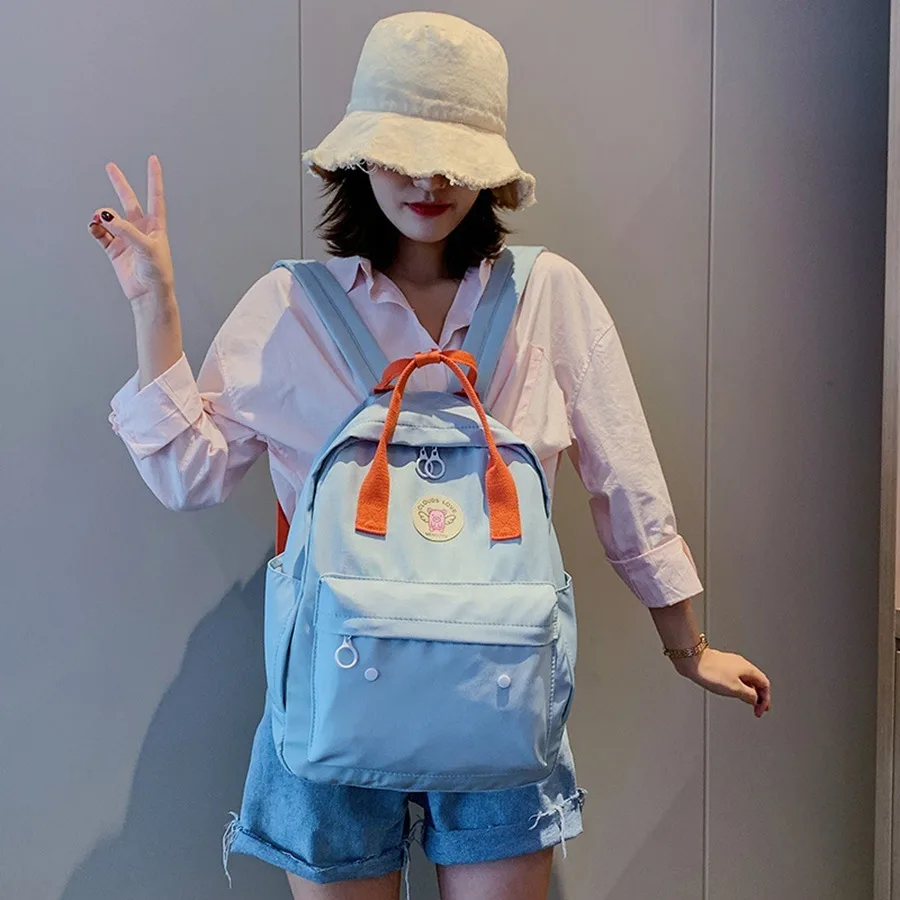 Harajuku мультфильм печати рюкзаки для женщин школьные девочек высокой емкости