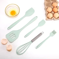 nonstick cookware spatula brush baking cake tool whisk food grade silicone kitchenware 5 piece set cooking tools kitchen set