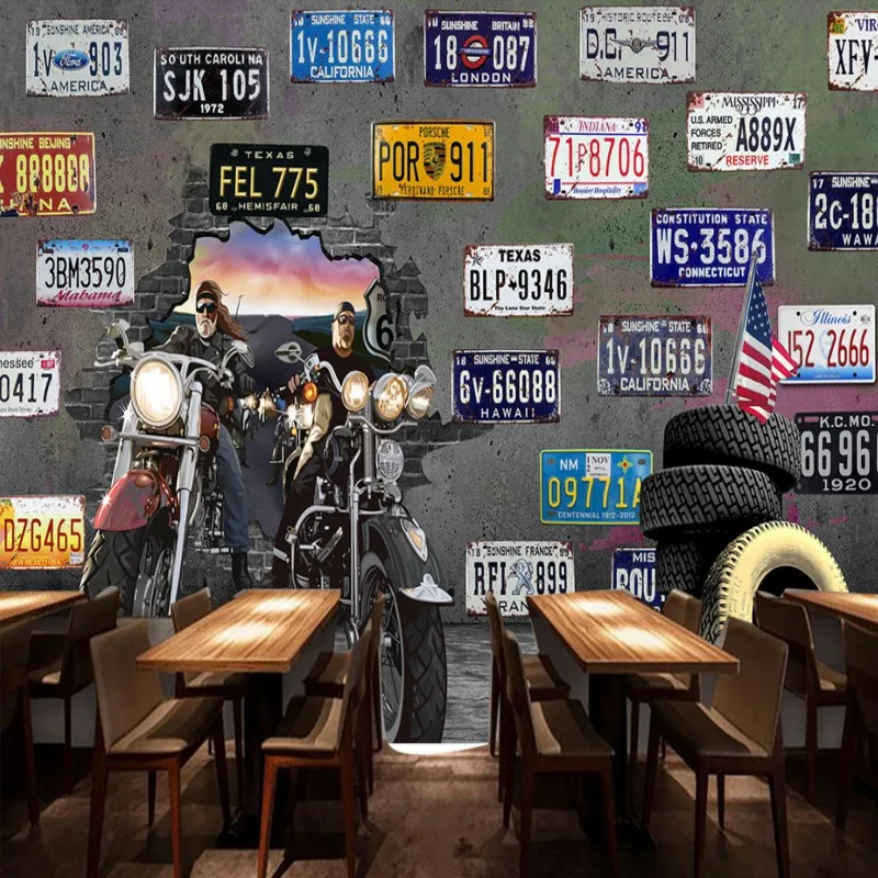 Прямая доставка 3d пользовательские ретро Ностальгический промышленный стиль