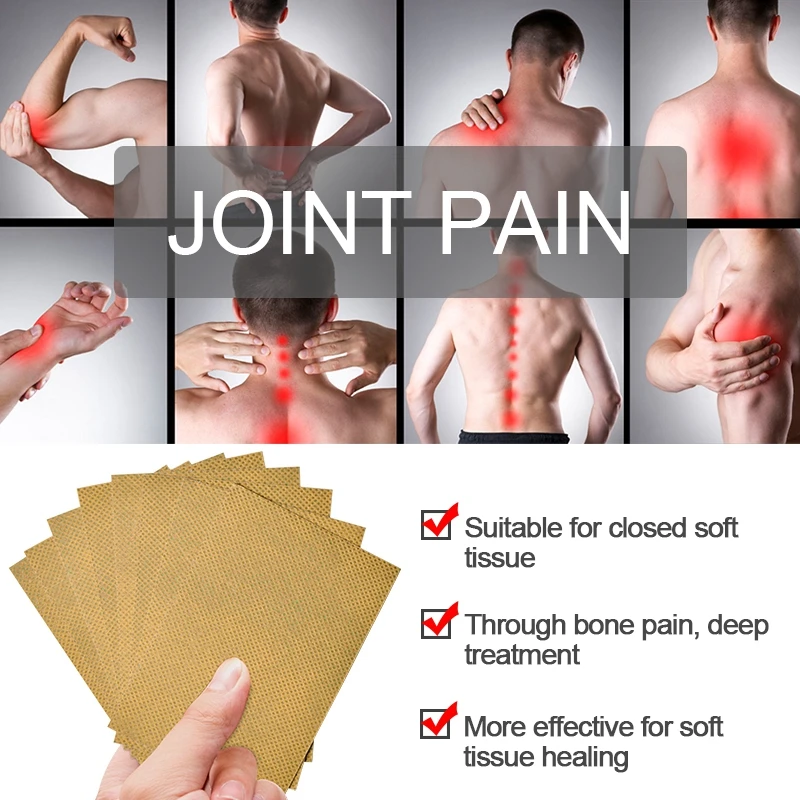 

8Pcs of 4 Different Types Tiger Balm Medical Plaster Shoulder Back Arthritic Body Joint Pain Reliving Sticker Pain Killer Patch