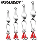 1 шт. вращающаяся металлическая блесна ложка, приманка для рыбной ловли, 10 г, 14 г, 21 г, искусственные жесткие приманки для форели, щуки, рыба, тройной крючок, Снасть