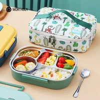 worthbuy portable kids lunch box with compartment 188 stainless steel food container for children school picnic bento food box