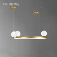 circular led chandelier lighting fixtures restaurant kitchen bedroom hanglamp luminaire suspension loft deco g9 110 240v